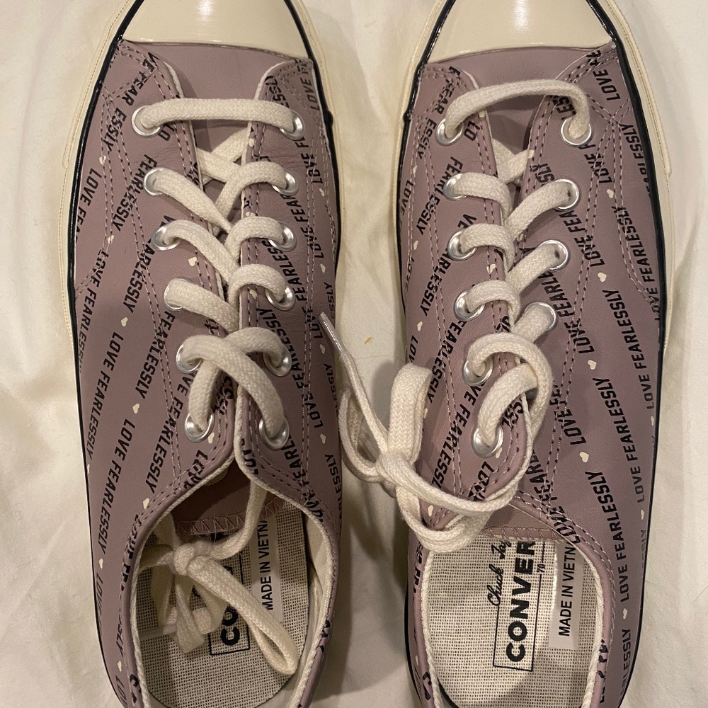 Converse love fearlessly shoes
